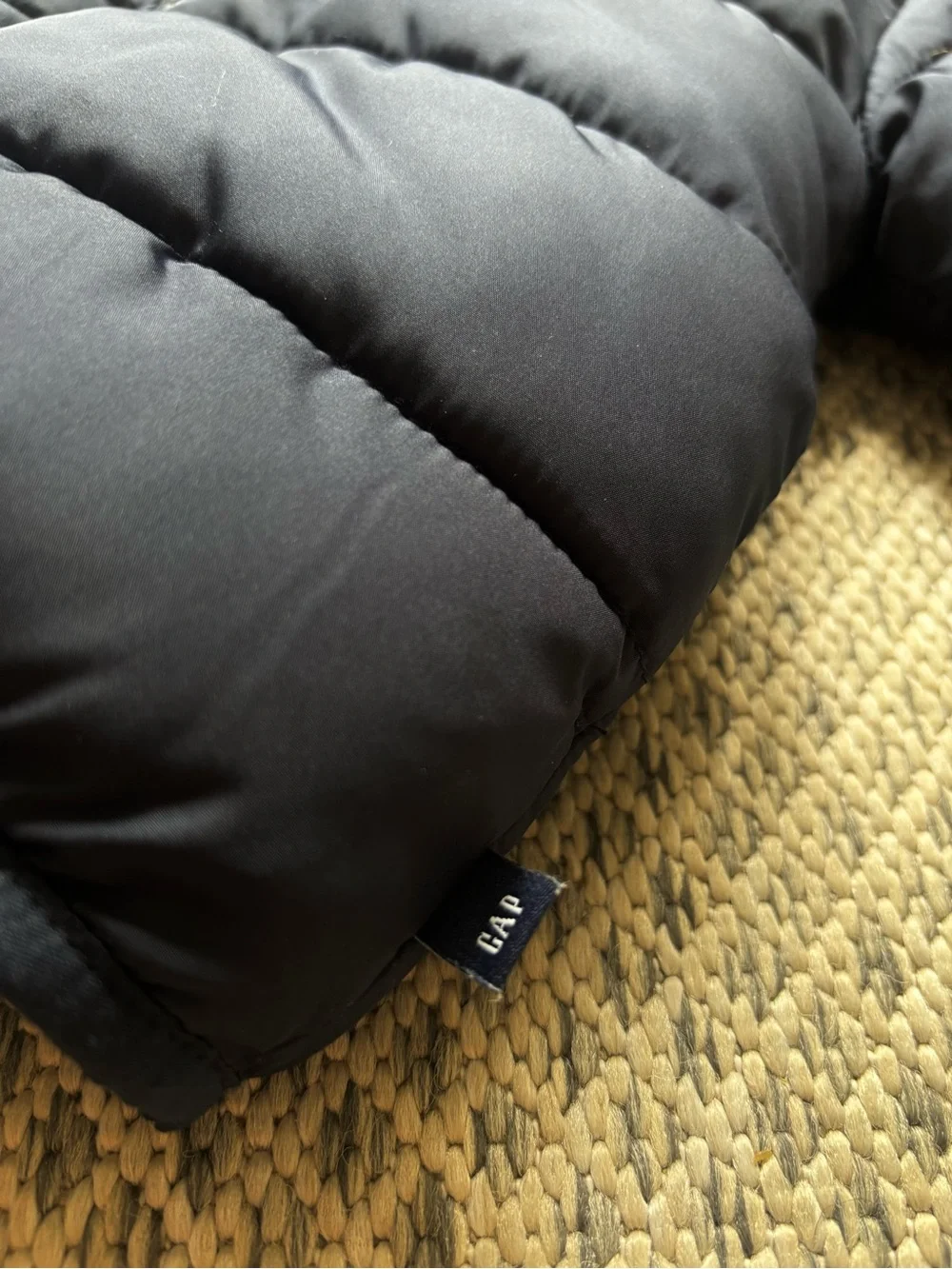 GAP ColdControl Navy Hooded Puffer Jacket Full Zip 12-18 Months